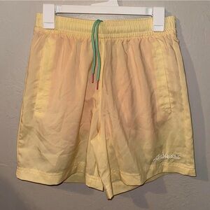Adidas Originals Men’s Adicolor Essentials Size Small Yellow Trefoil Swim Shorts
